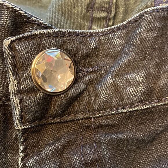2/$15 T Five jeans dark wash with studs and jewel button - Picture 5 of 6